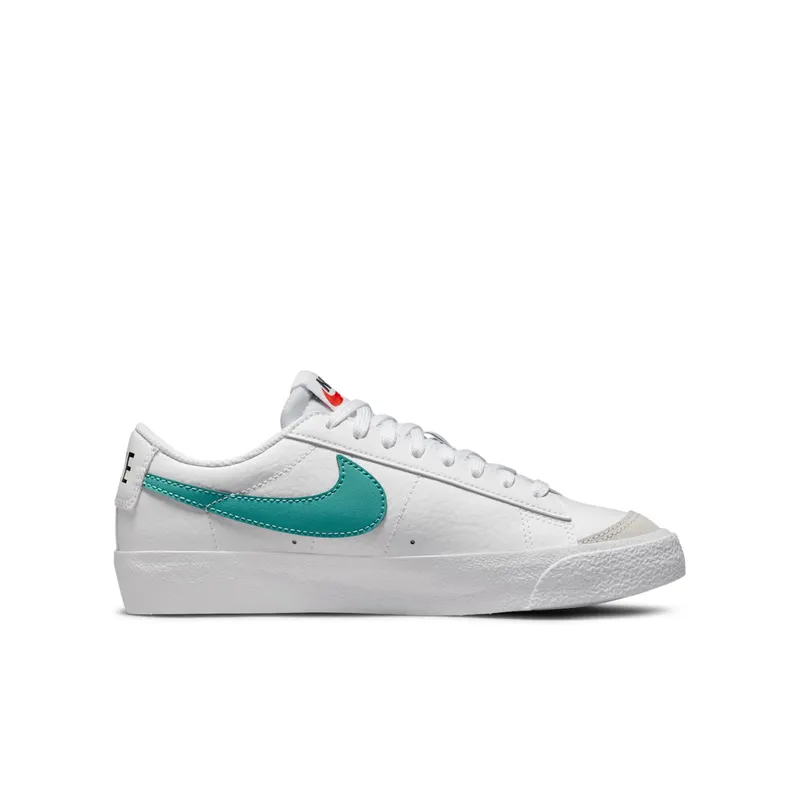 Nike Blazer 77 Low White Black Washed Teal (GS) (DA4074-108)