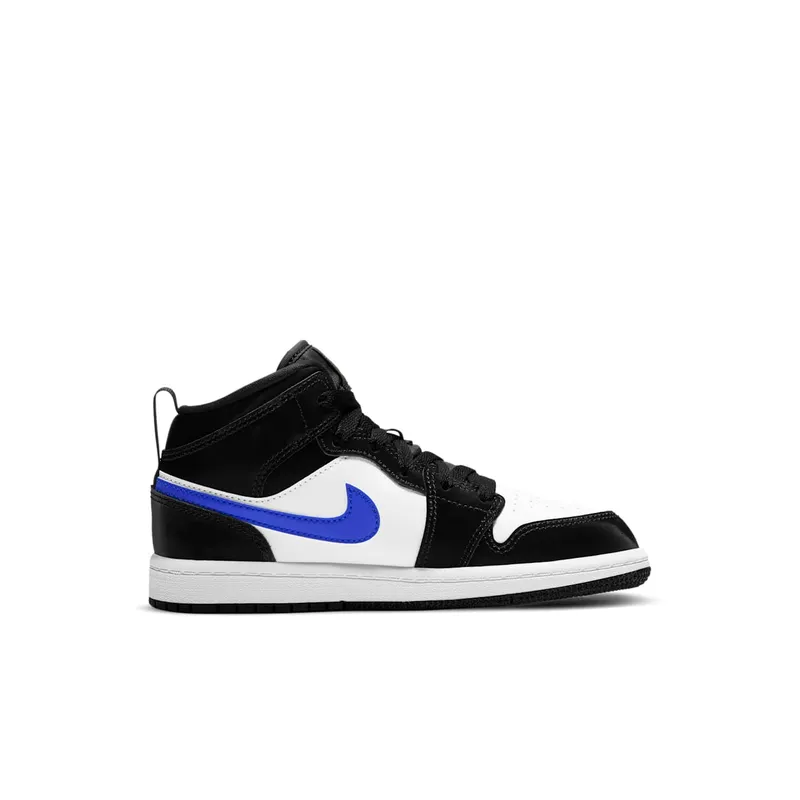 Jordan 1 Mid Black Racer Blue White (PS) Black/Racer Blue-White (640734-084)