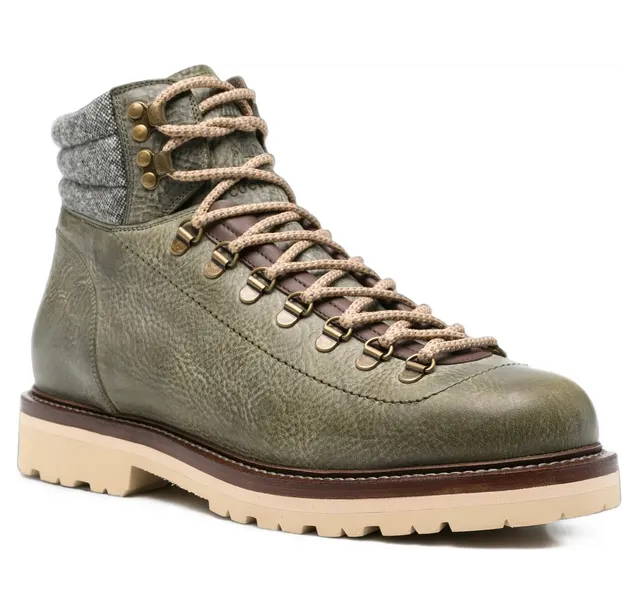 Brunello Cucinelli Lace-up Panelled “Green” (MZURCCS890 CMR73) (4)