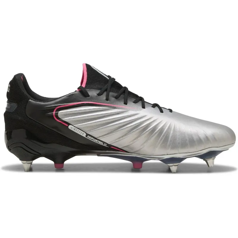 Puma King Ultimate MxSG Stollen-Fußballschuhe 03 – PUMA silver/PUMA black/sun struck/PUMA white 44.5 für Men, Silver, Größe 39 EU (108304)