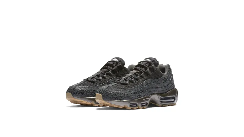 Nike Air Max 95 Black Metallic Hematite (W) Black/White-Anthracite-Metallic Hematite (807443-002)