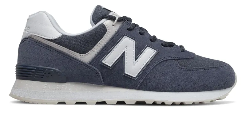 New Balance 574 Fleece Navy Navy/White (ML574SPZ)