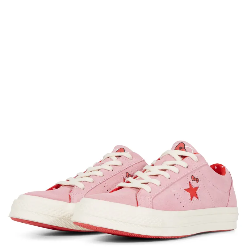 Converse One Star Ox Hello Kitty Pink Prism Pink/Fiery Red-Egret (162939C)