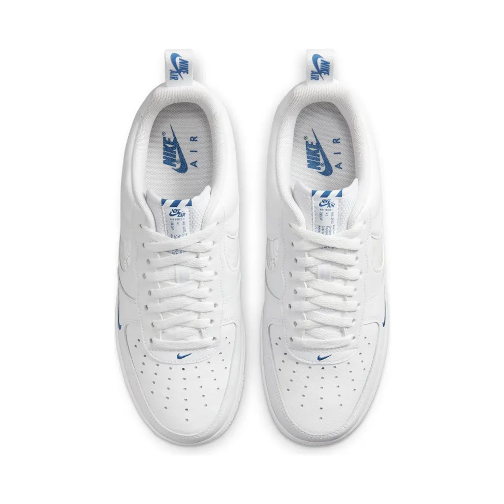 Nike Air Force 1 Low Reflective Swoosh White Blue (FB8971-100)
