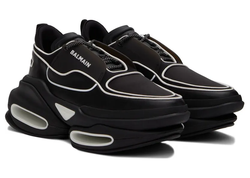 Balmain Black B-Bold Sneakers (XM0VI277TNCF) (4)