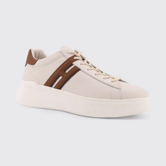 Hogan H580 Hammered Leather Sneakers Brown (HXM5800DV42UXS828G)
