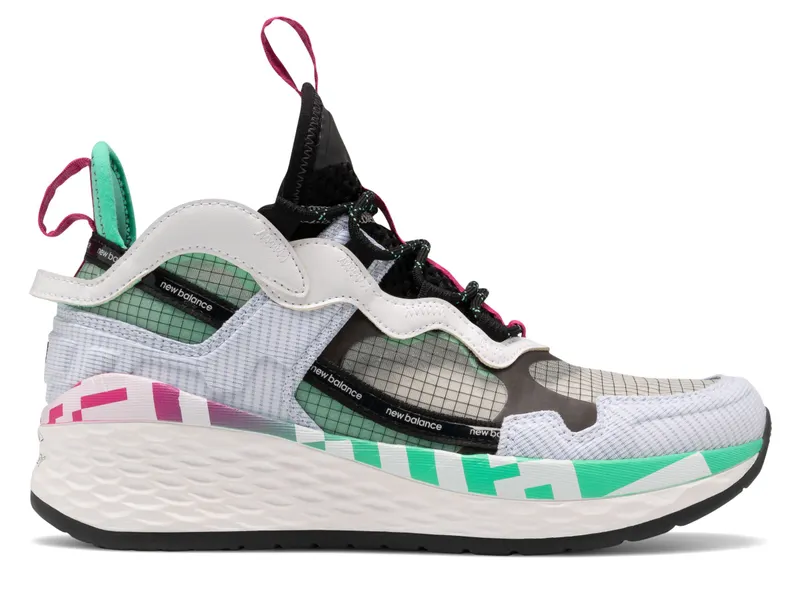 New Balance Test Run Project 2 White Black Neon Emerald (W) White/Black-Neon Emerald (WTRP2WB)