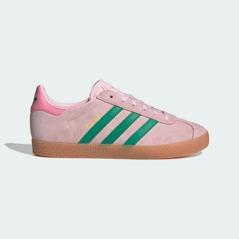 Adidas Gazelle Kids Clear Pink / Court Green / Bliss Pink (JP7128)