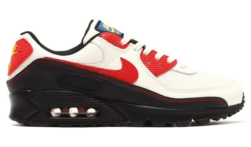 Nike Air Max 90 SE Sail Universtiy Red Black (DX3276-133)