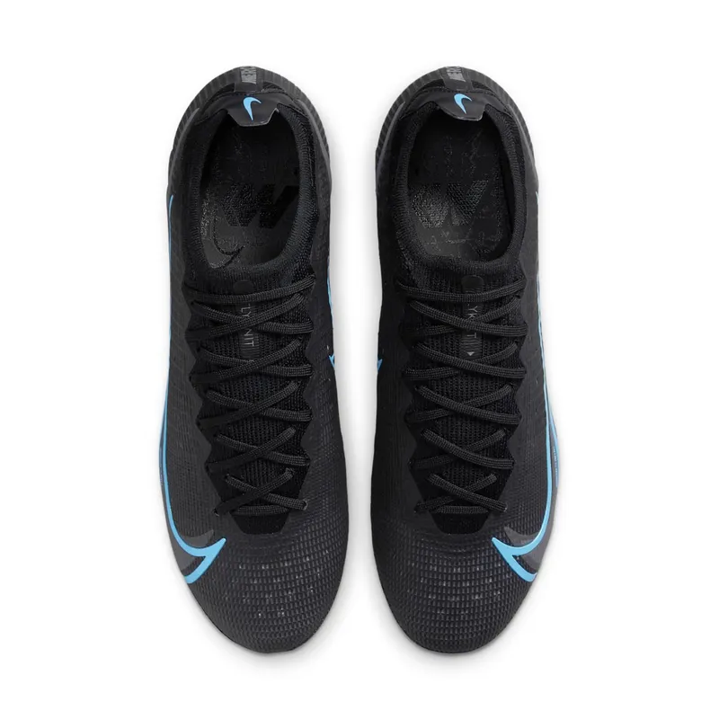 Nike Vapor 14 Elite FG Flyknit Black Iron Grey Blue (CQ7635-004)