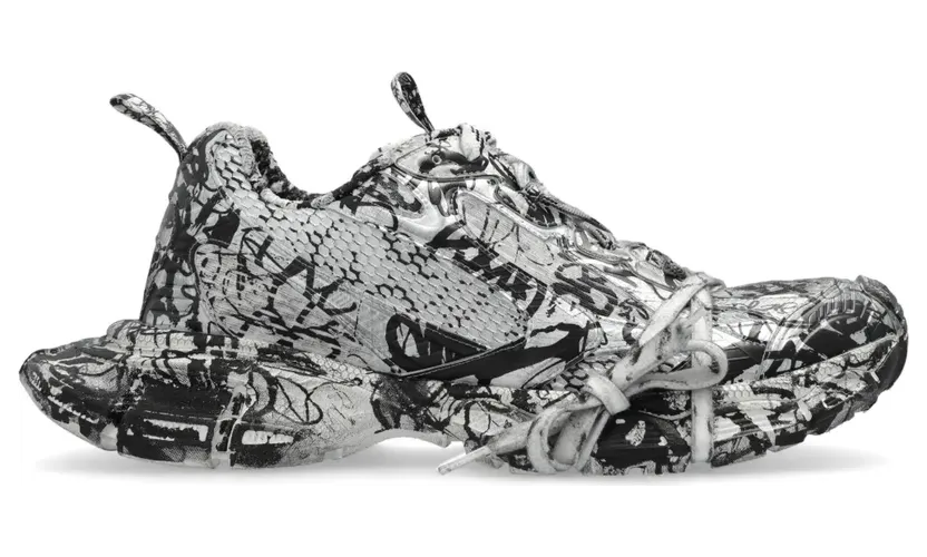 Balenciaga 3XL Extreme Graffiti low-top “White” (734734W2RG3)