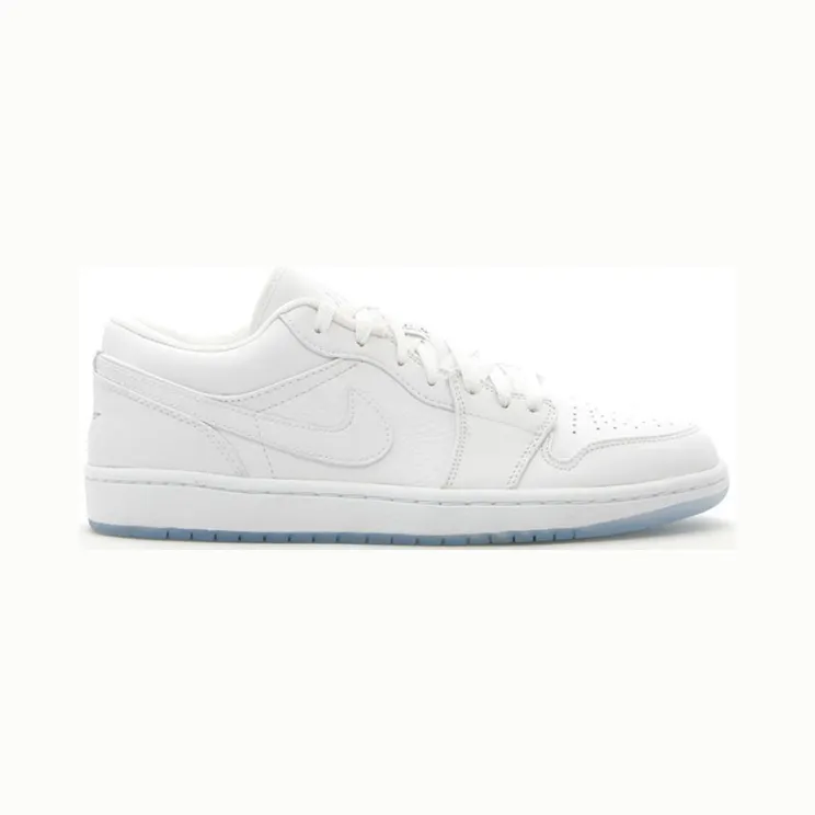Air Jordan 1 Low Retro ‘White’ White/White-Metallic Silver (309192-111)