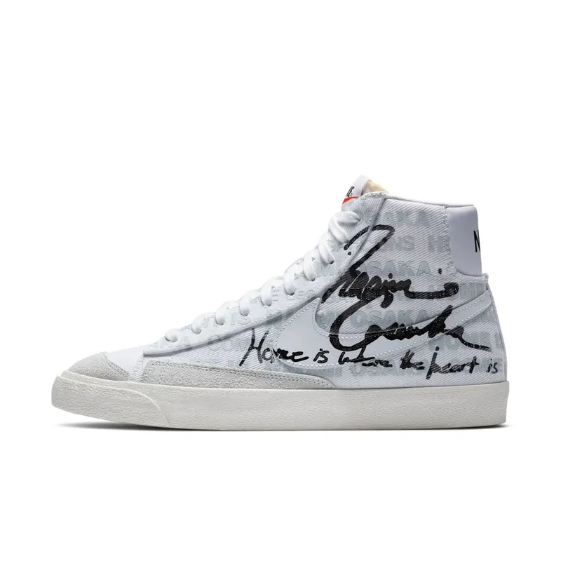 Nike Blazer Mid Comme des Garcons x Naomi Osaka White/Pure Platinum-Sail-Black (DA5383-100)