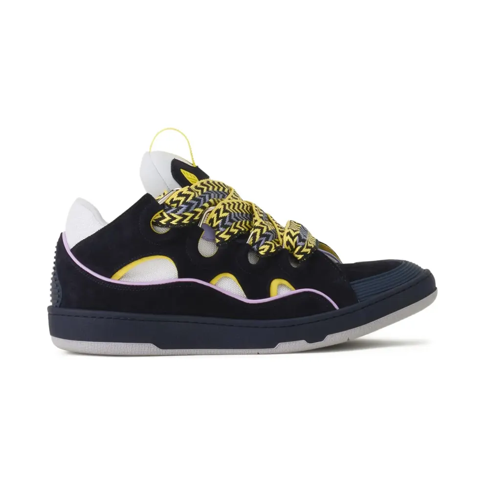 Lanvin Curb gevlochten sneakers – Blau (SKDK12BICO2972)