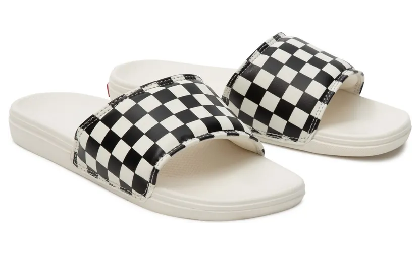 VANS Checkerboard La Costa Slide-on Zwart (VN0A5HFER6R)