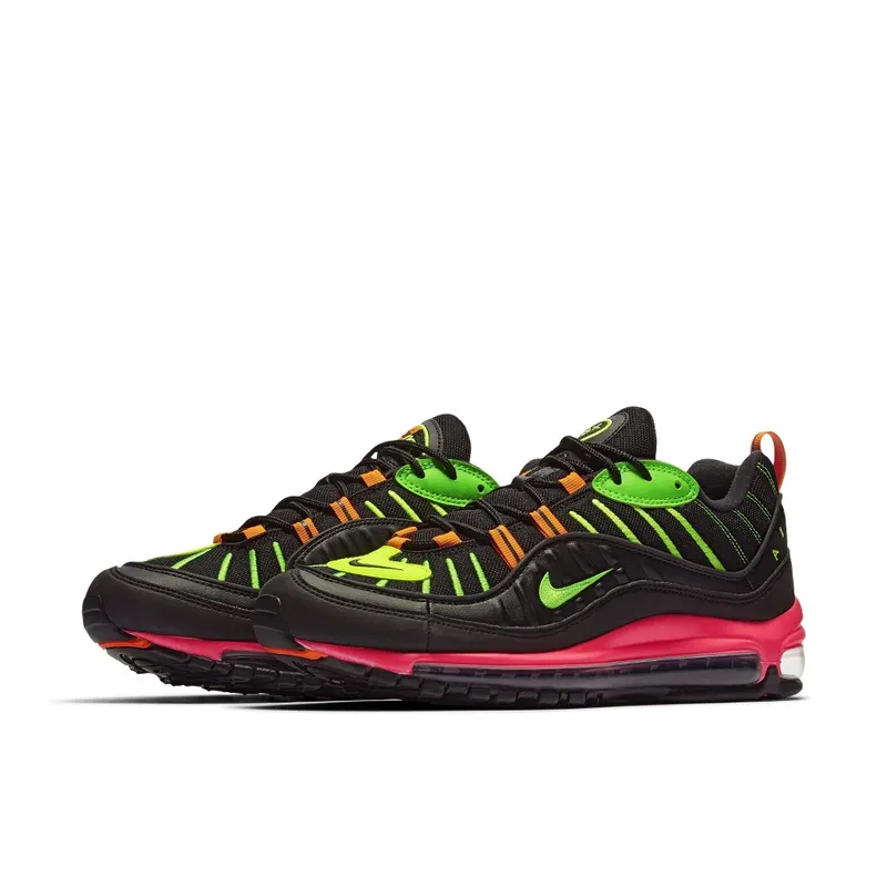 Nike Air Max 98 Tokyo Neon Black/Green Strike-Racer Pink-Volt (CI2291-083)