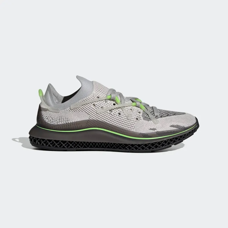 adidas 4D Fusio Grey One / Core Black / Signal Green (H04511)