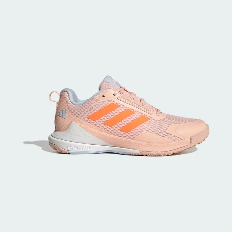 adidas Novaflight 2 Indoor “Blush Pink / Lucid Orange / Cloud White” (JR9570)