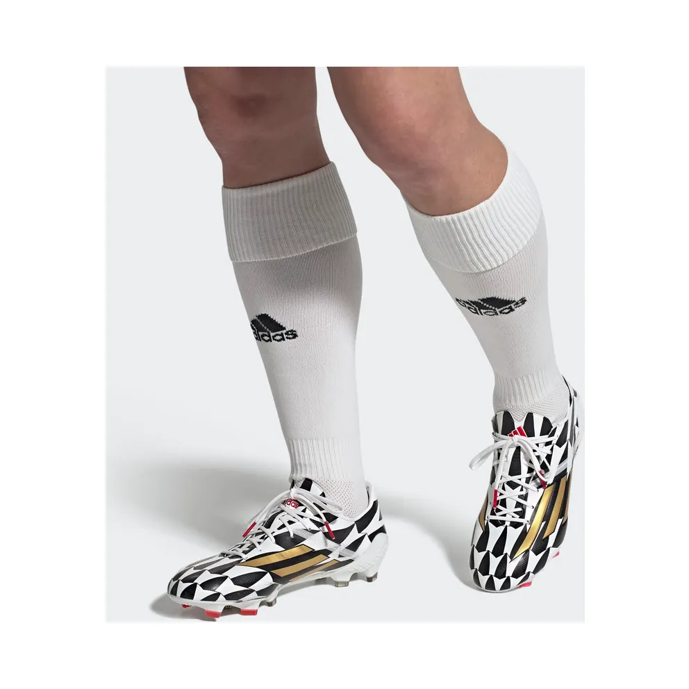 adidas F50 Adizero IV Firm Ground Football Boots Cloud White / Gold Metallic / Scarlet (GX3902)