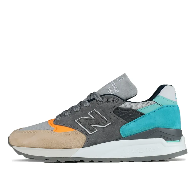New Balance 998 Grey Blue Yellow Tan/Blue-Yellow (M998AWB)
