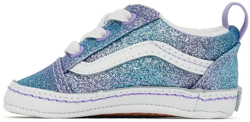 Vans Baby Purple & Blue Old Skool Crib (VN0A3U8KABN1)