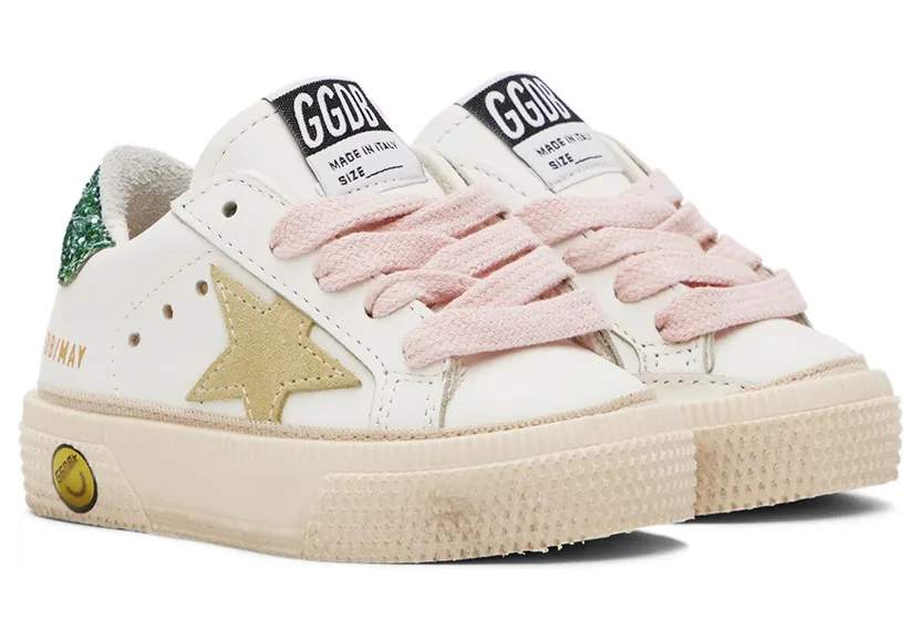 Golden Goose Baby White May Sneakers (GJF00112.F003302.11241) (4)