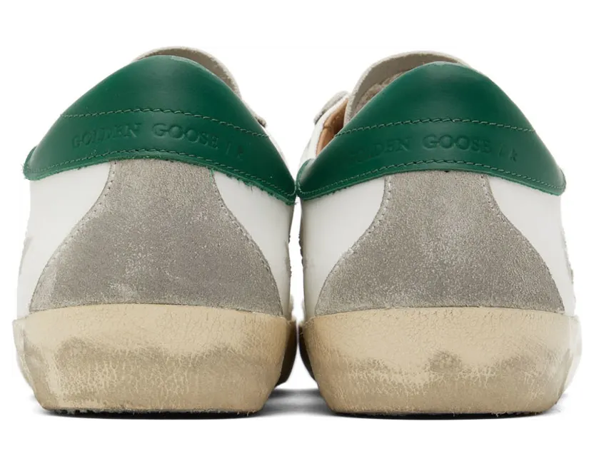 Golden Goose White & Green Super-Star Sneakers (GMF00102.F002180.10802) (2)