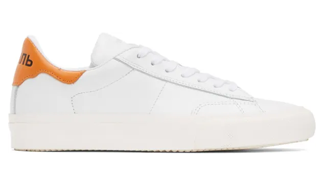 Heron Preston White and Orange Vulcanized Sneakers (HMIA017F20LEA001)