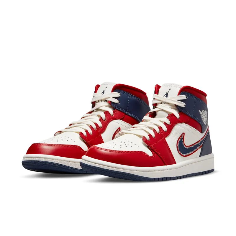 Jordan 1 Mid USA (2022) (W) (DQ7648-600)