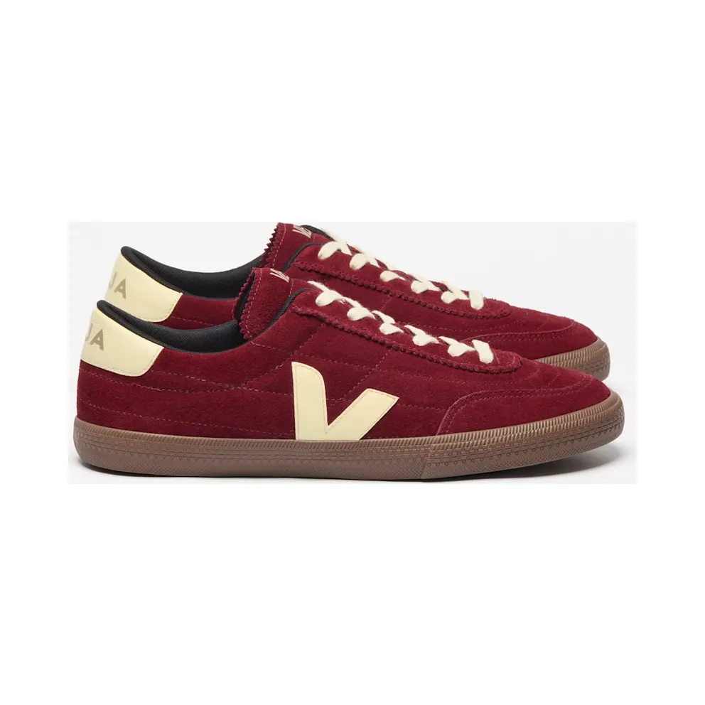 Veja Panenka Quilted Suede Sneakers with Contrast Logo Red (FU0320897)