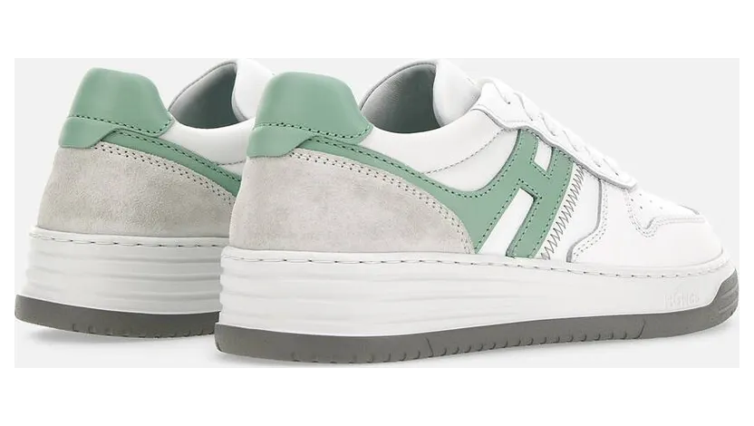 Sneakers Hogan H630 Green White Grey (HXW6300EU50ODZ0XPX) (2)