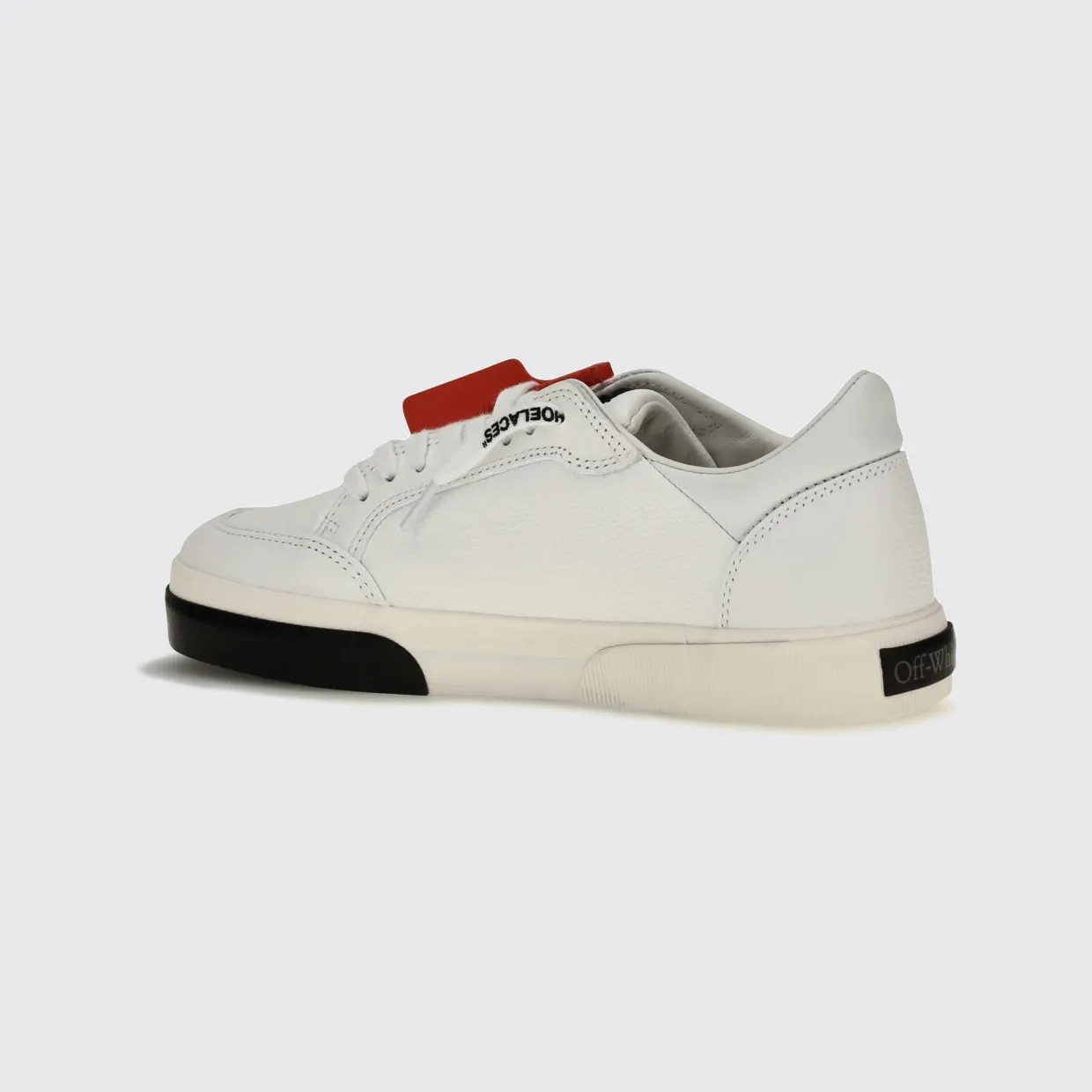 Off-White Vulcanized Grained Calfskin Sneakers with Arrow Logo White (M293C9L0020110) (2)