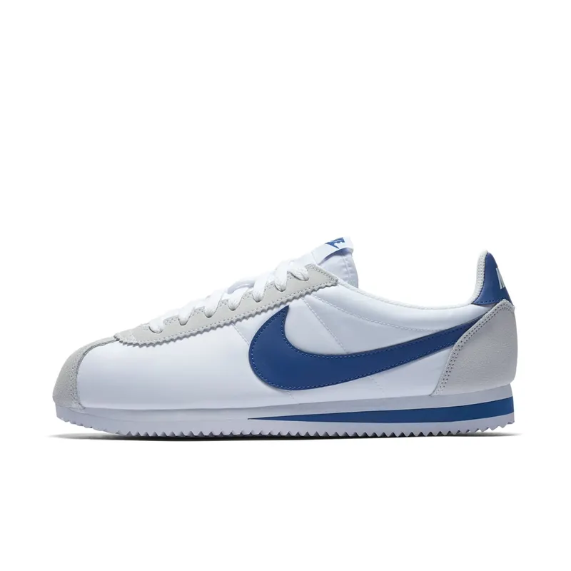Nike Classic Cortez Nylon “White / Gym Blue” (807472-102)