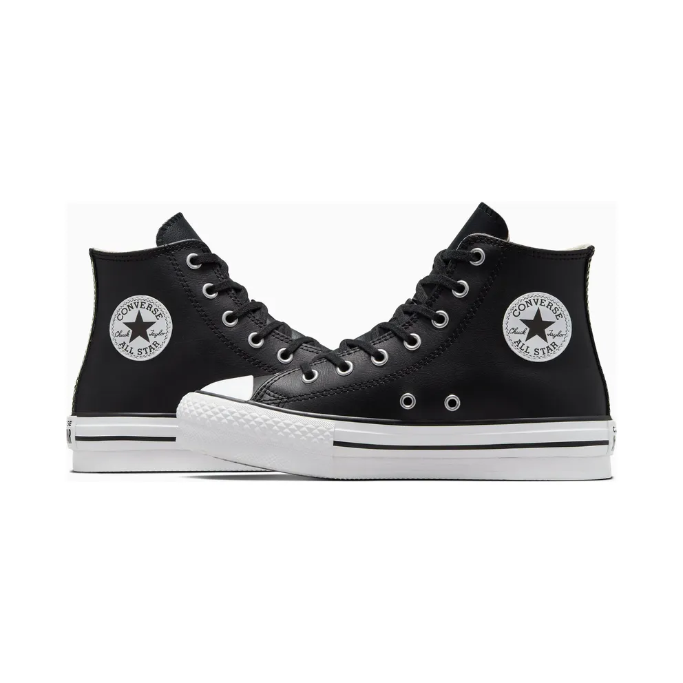 Converse Chuck Taylor All Star Lift Platform Leather Black/natural Ivory/White