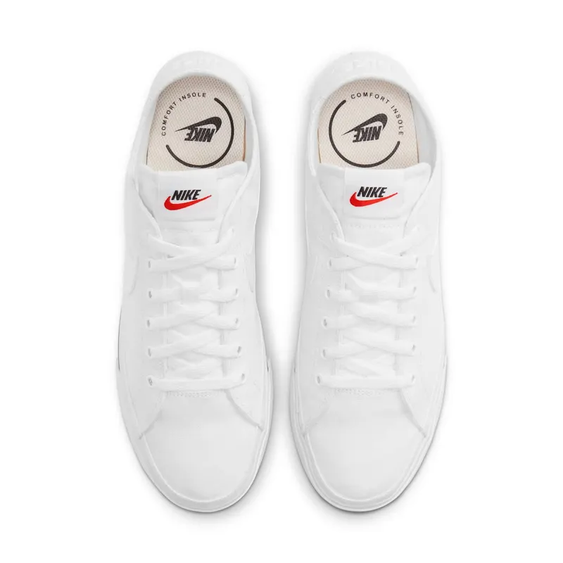 Nike Court Legacy Canvas White Black (CW6539-100)