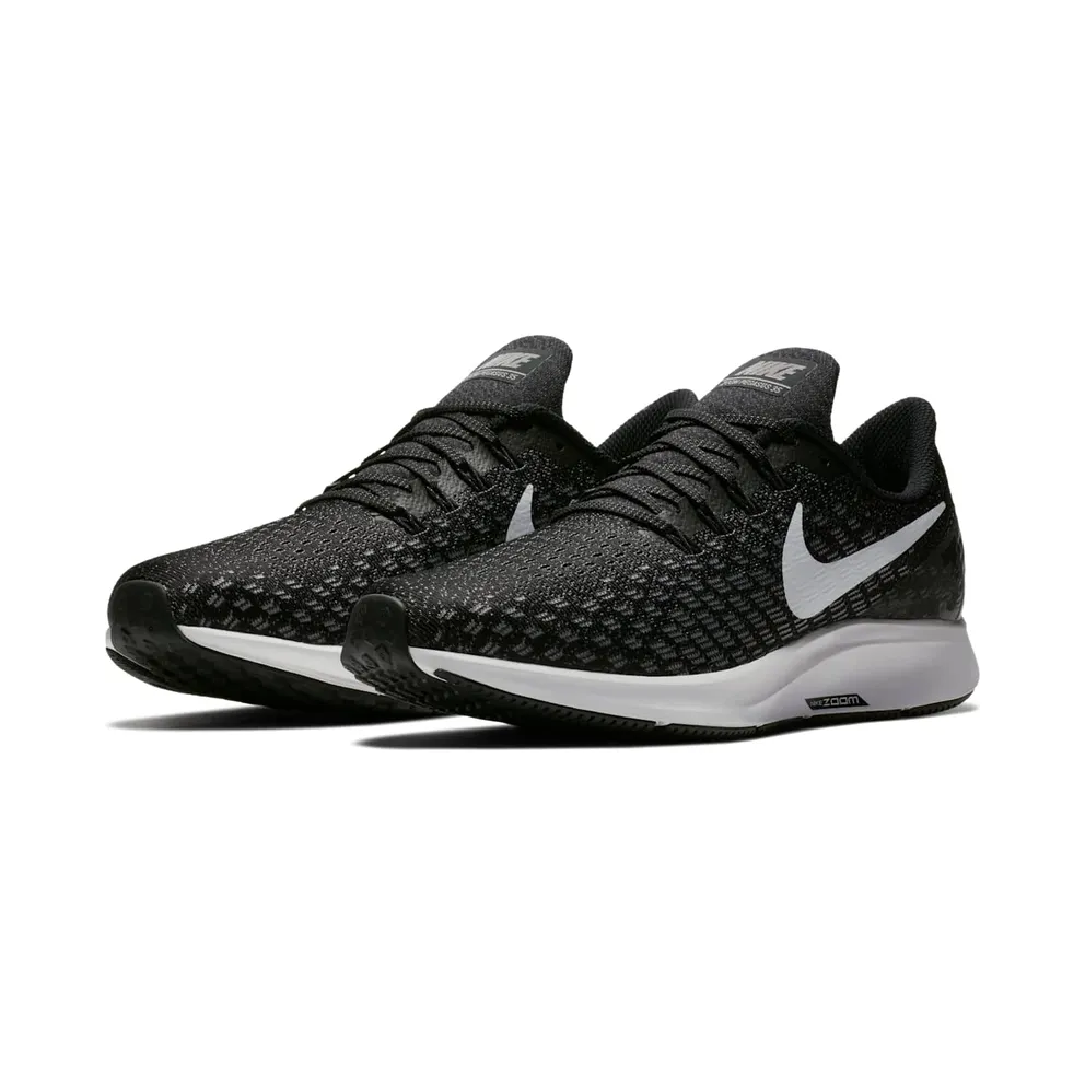 Nike Air Zoom Pegasus 35 Black Black/White Gunsmoke Oil Grey (942851-001)