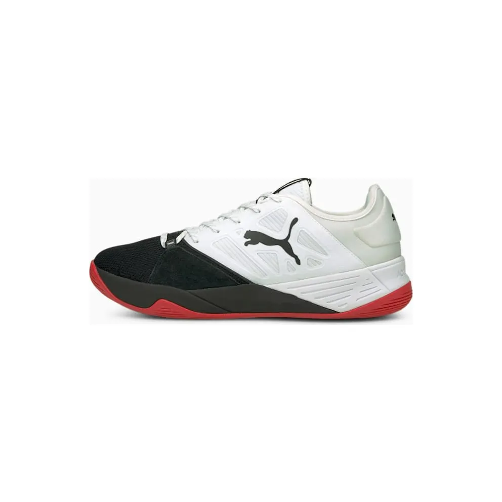 Puma Accelerate Turbo Nitro Handball Shoes White/Black/Red (106459-01)