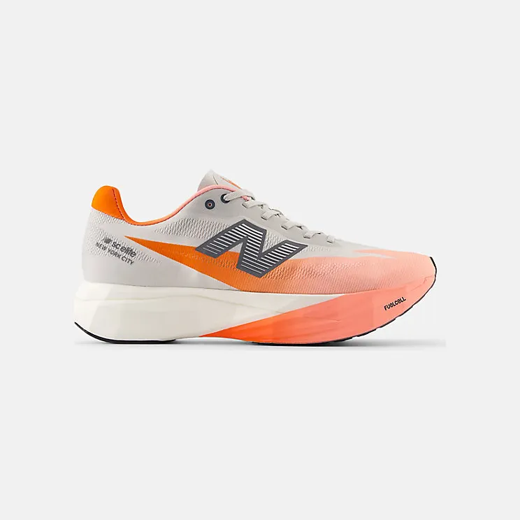New Balance TCS NYC Marathon FuelCell SuperComp Elite v5 Grapefruit Grey Matter Poppy (MRCELNY5)