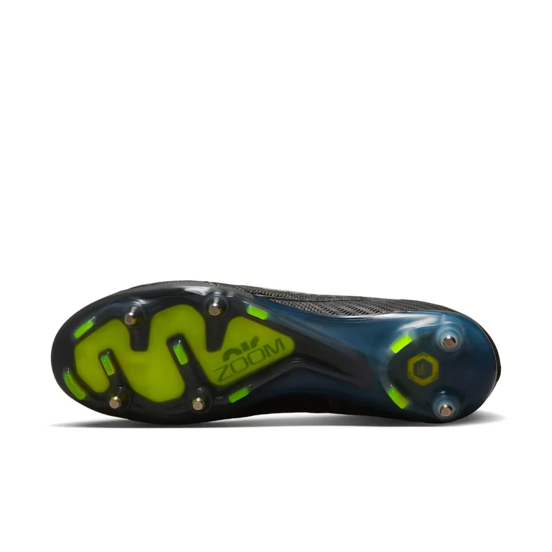 Nike Zoom Mercurial Vapor 15 Elite SG-Pro Anti-Clog Traction Black White Volt (DJ5168-001)