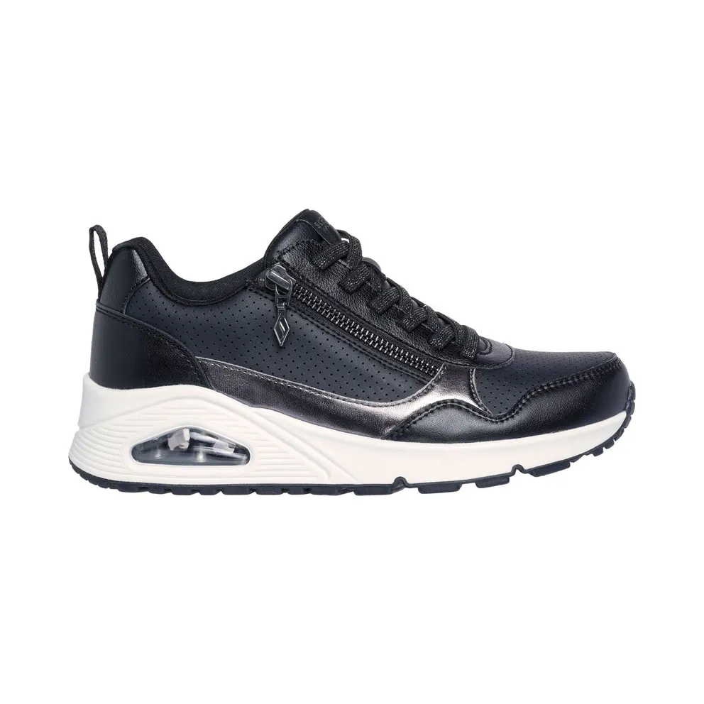 Skechers UNO – Metallic Sliders Sneaker Schwarz