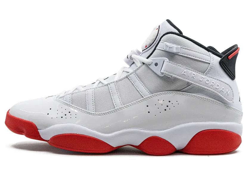 Jordan 6 Rings “White / University Red” (322992-160)