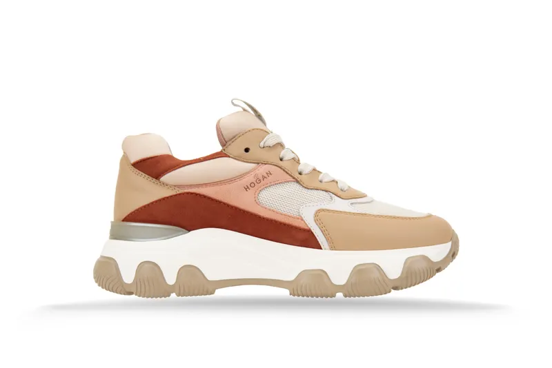 Hogan Hyperactive Carne “Carne/Beige/Red” (HXW5400DG60 0MR6)
