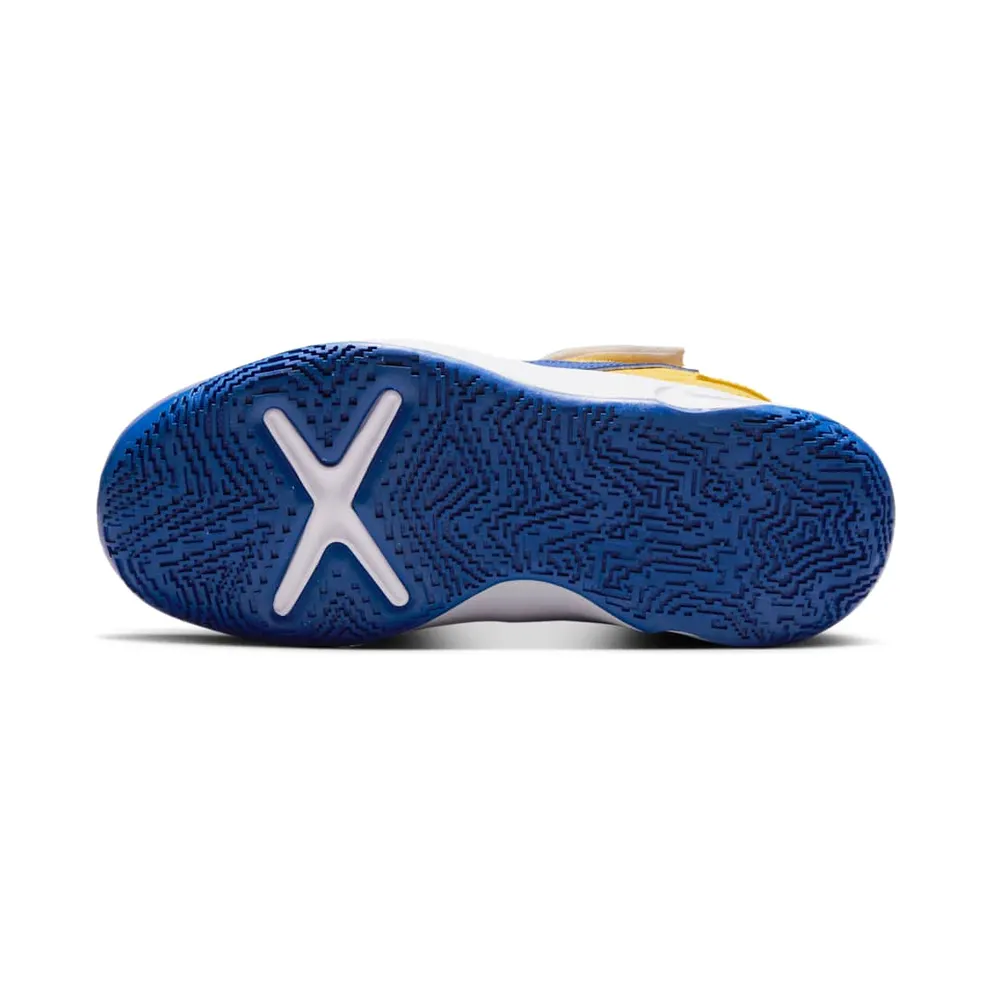 Nike Team Hustle D 10 FlyEase White Yellow Ochre Game Royal (DZ2761-141)