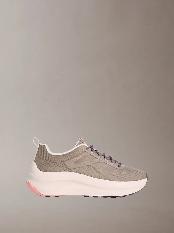 Calvin Klein Ck Volumax – Chunky Ck Stripe Runner “PEPPERCORN/DESERT TAUPE/PEACH PINK” (HW0HW030060J3)