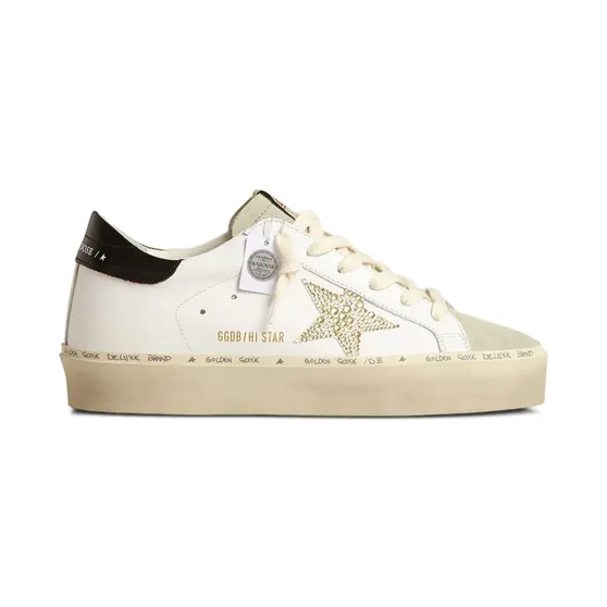 Golden Goose Hi Star leren “White” (GWF00118F004066)