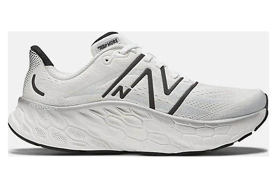 New Balance Fresh Foam X More v4 White Black Metallic (MMORCW4)