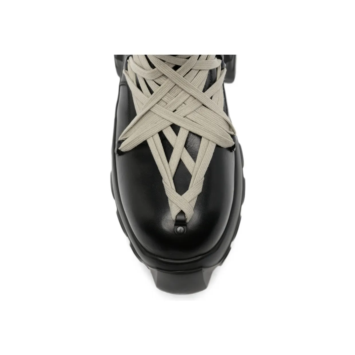 Rick Owens Megalace Lace-up “Black” (RU02F4867 LOOW1 989) (3)