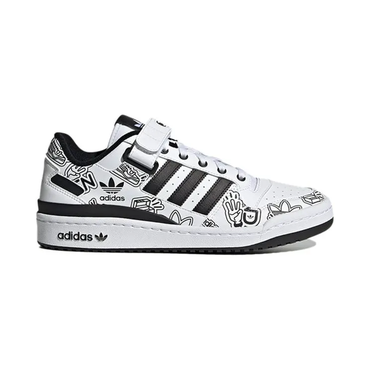 adidas Forum 84 Low Bold Graphics White Black (GW4921)
