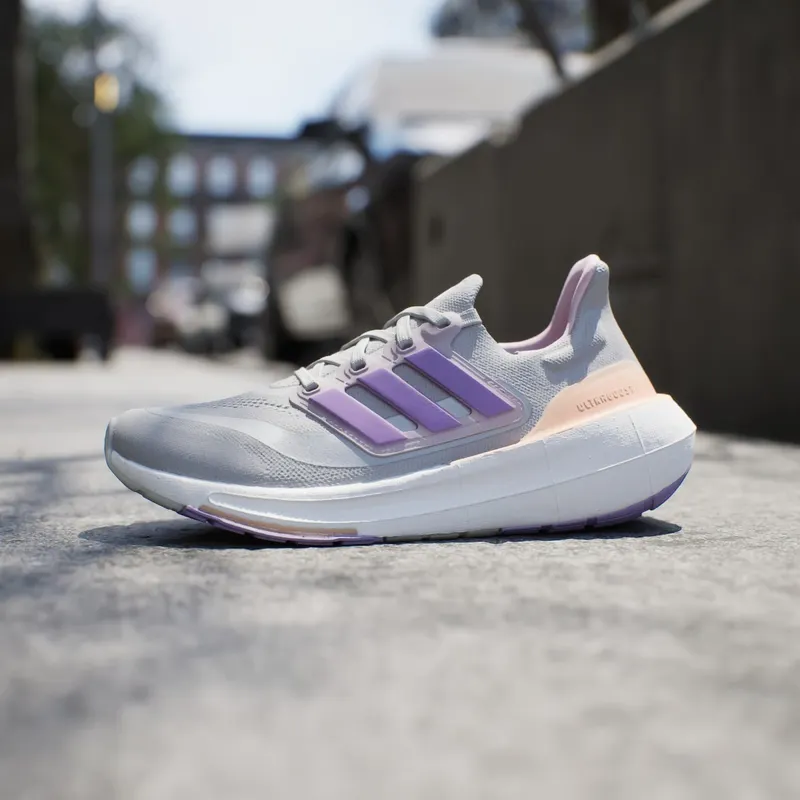 adidas Ultra Boost Light Grey Violet Fusion Acid Orange (IE1762)