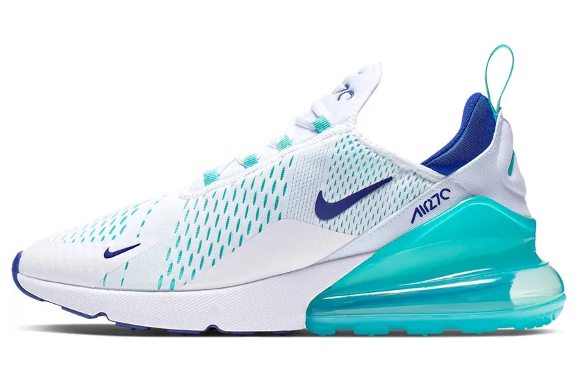 Nike Air Max 270 White Hyper Jade Deep Royal Blue